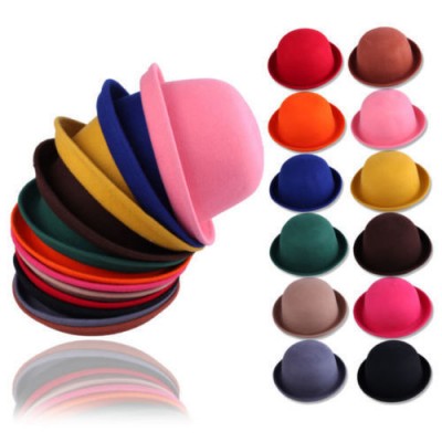 US Lady Vogue Vintage 's Wool Cute Trendy Bowler Derby Hat Fashion Jazz Cap  eb-48520661